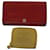 CHANEL Wallet Leather 2Set Red Green CC Auth bs7305  ref.1041561