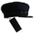The Kooples Hats Black Navy blue Leather Cotton  ref.1041613