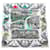 Hermès NEW HERMES GAVROCHE SCARF CHAMP DE COURS AT CHANTILLY DE TAQUOY CARRE White Silk  ref.1041931