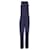 Theory Zinena Sleeveless Drawstring Jumpsuit in Navy Blue Silk  ref.1042152