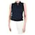 Hermès Blue sleeveless knit top - size M Silk  ref.1042216