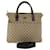 GUCCI GG Canvas Hand Bag Leather 2way Beige 122797 001013 auth 51004 Cloth  ref.1042498