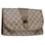 GUCCI GG Canvas Web Sherry Line Clutch Bag PVC Leder Beige Rot Auth ep1380 Grün  ref.1042523