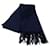 Hermès *** HERMES  Kazak Chevron cashmere scarf Navy blue  ref.1043416