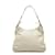 Gucci Kreolische Hobo-Tasche aus Leder 145826 Weiß  ref.1043601