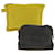 Hermès Bolsa de lona HERMES 2Definir autenticação cinza amarelo7475  ref.1043943