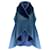 Autre Marque Gilet in shearling blu aperto sul davanti di Susan Bender Pelliccia  ref.1044160