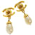 CHANEL Swing Earring Gold Tone CC Auth am4050 Metal  ref.870311