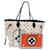 LOUIS VUITTON Monogram Game Neverfull MM Tote Bag White M57462 LV Auth 38983a Multiple colors Cloth  ref.870321