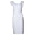 Autre Marque Diane von Furstenberg, vestido drapeado blanco Poliéster  ref.1019185