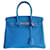 Hermès HERMES BIRKIN BAG 30 hydra blue Leather  ref.1027500