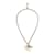 Christian Dior Gold Metal Dangling Letters Logo Necklace Golden  ref.1044227
