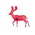 Chanel Vintage Pink Fuchsia Reindeer CC Logos Brooch Pin  ref.1044229
