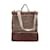 Valentino Garavani Rockstud Brown Leather and Crochet Tote Bag  ref.1044247