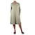 Autre Marque Robe en lin vert à col en V - taille UK 16  ref.1044368