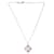 Chanel Gold plated rhinestone embellished CC necklace Golden White gold  ref.1044375