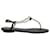 Rene Caovilla Pearly & Crystal Thong Sandals in Black Leather  ref.1044476