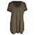 Reformation T-shirt à col rond en coton olive Vert Vert olive  ref.1044488