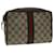 GUCCI GG Canvas Web Sherry Line Clutch Bag Beige Red 156.01.012 Auth bs7348  ref.1044554