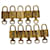 Louis Vuitton padlock 10Set Gold Tone LV Auth 51365 Metal  ref.1044563