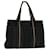 Hermès HERMES Trocha Horizontal Hand Bag Canvas Black White Brown Auth bs7427 Cloth  ref.1044578