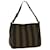 Pequin FENDI Pecan Canvas Shoulder Bag Nylon Brown Auth bs7311  ref.1044629