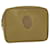 SAINT LAURENT Clutch Bag PVC Leather Beige Auth bs7483  ref.1044667