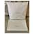Cojín decorativo de algodón Dior Blanco roto  ref.1044700