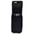 Moschino Couture Robe midi en crêpe sans manches en cuir verni noir avec ceinture Polyester  ref.1044759