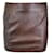 Autre Marque 16ARLINGTON Mini-jupe en cuir marron Haile  ref.1044770