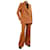 Acne Orange double-breasted blazer and trousers set- size EU 34 Wool  ref.1044821