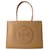 Small Ella Shopper Bag - Tory Burch - Synthetic - Light Sand Beige Leather  ref.1045017