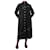 Autre Marque Black printed shirt dress - size M Cotton  ref.1045049