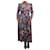 Isabel Marant Vestido midi de terciopelo con estampado floral multicolor - talla FR 40 Viscosa  ref.1045050