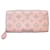 Louis Vuitton Zippy Geldbörse Pink Leder  ref.1045211