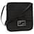 FENDI Zucchino Canvas Mamma Baguette Shoulder Bag Black Auth 51040  ref.1045541