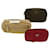 Prada pouch nylon 3Set Khaki Red beige Auth ac2121  ref.1045556