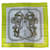 Hermès Silk scarves White Green  ref.1045630