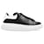 Alexander McQueen Oversized Sneaker Black / White Tab Leather EU 39.5 Uk 6.5  ref.1045852