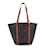 Louis Vuitton Vintage Monogram Canvas Sac Shopping Bag Tote Brown Cloth  ref.1045925
