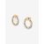 Christian Dior Boucles d'oreilles plaquées or strass et fausses perles - vue 2