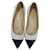 Chaussures plates en textile beiges à bout droit Chanel Toile  ref.1046093