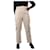 Isabel Marant Etoile Neutral high-rise cut Tess pants - size UK 12 Cotton  ref.1046129