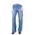 Autre Marque Jean bleu à ourlet vieilli - taille UK 8 Coton  ref.1046131