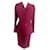 Thierry Mugler Skirt suit Red Dark red Wool  ref.1046478