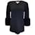 Suéter pulôver de caxemira preto com punho de vison da coleção Michael Kors Casimira  ref.1046607