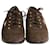 Salvatore Ferragamo Lace-Up Sneakers in Brown Suede  ref.1046779