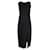 Theory Bias Seam Midi Dress in Black Polyamide Nylon  ref.1046787