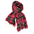 Zadig & Voltaire Scarves Black Red Silk Wool  ref.1046816