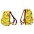 MCM Paradiso Limited Edition 2014 Gelber Visetos-Rucksack aus Canvas-Leder mit Blumenmuster - Ansicht 3